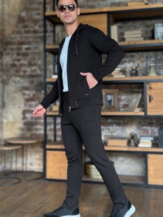 Мужской спортивный костюм Loro Piana - Black