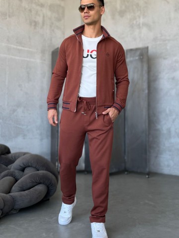 Мужской спортивный костюм Loro Piana monogram - Brown