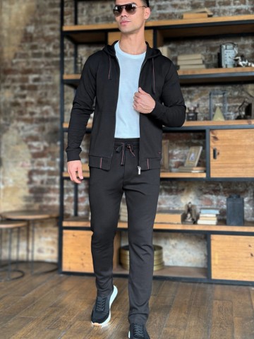 Мужской спортивный костюм Loro Piana - Black