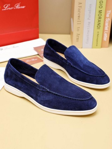 Мужские замшевые лоферы Loro Piana Summer Walk