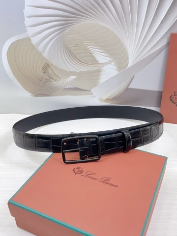 Кожаный ремень Loro Piana Premium (ширина 3.5 см)