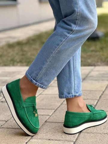 Женские замшевые лоферы Loro Piana