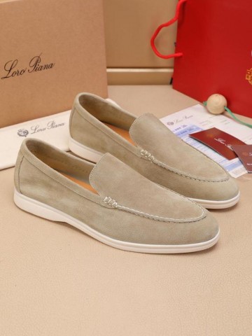Мужские замшевые лоферы Loro Piana Summer Walk