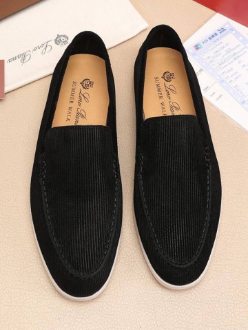 Мужские лоферы Loro Piana Summer Walk - Black