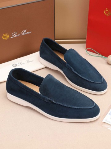 Мужские замшевые лоферы Loro Piana Summer Walk