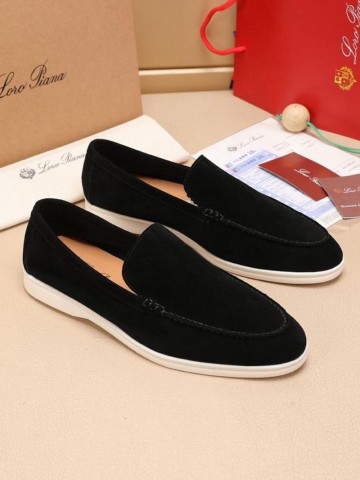 Мужские замшевые лоферы Loro Piana Summer Walk