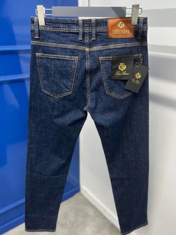 Мужские джинсы тёмно-синего цвета Loro Piana batal
