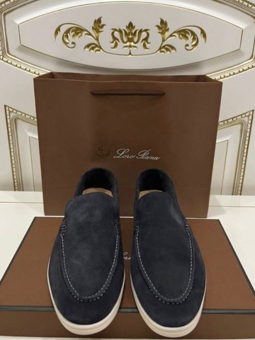 Мужские замшевые лоферы Loro Piana Summer Walk