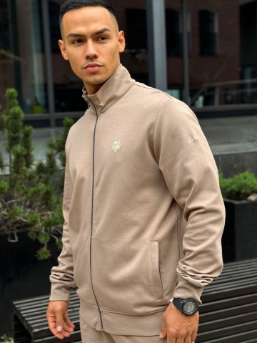 Кофта на молнии Loro Piana logo-embroidered - Beige