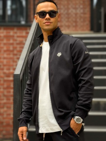 Кофта на молнии Loro Piana logo-embroidered - Black