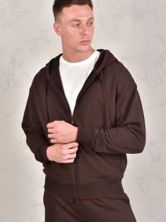 Кофта на молнии Loro Piana Premium signature logo - Brown