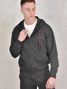 Кофта на молнии Loro Piana Premium signature logo - Grey