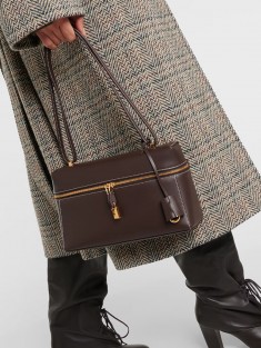 Кожаная сумка Loro Piana 28x15.5 см - Brown