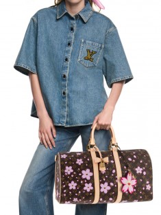 Дорожная сумка Louis Vuitton x Takashi Murakami Keepall Bandoulière 45x22 см