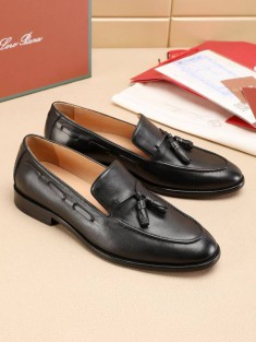 Кожаные лоферы Loro Piana tassel - Black