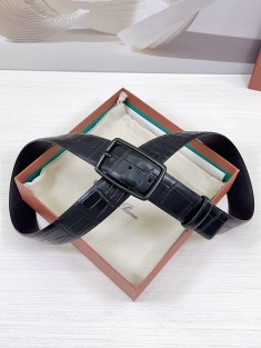 Кожаный ремень Loro Piana Premium (ширина 3.5 см)