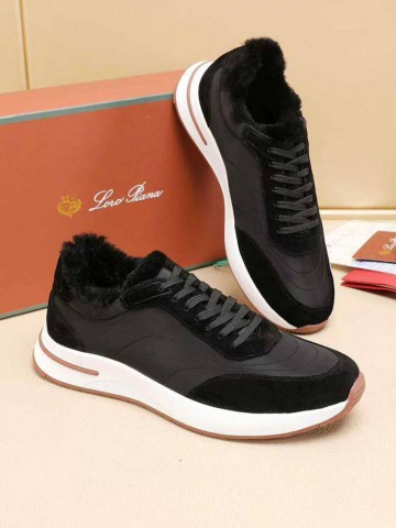 Кроссовки с мехом Loro Piana Week End Walk Evo