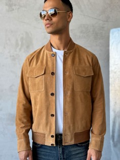 Мужская бежевая куртка Loro Piana Premium