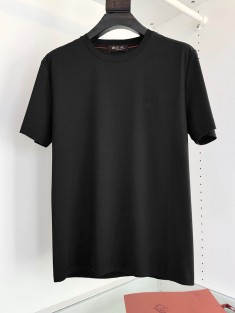 Мужская чёрная футболка Loro Piana