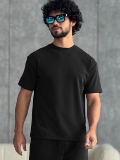 Мужская чёрная футболка Loro Piana