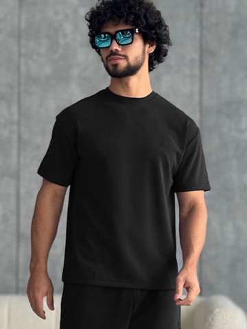 Мужская чёрная футболка Loro Piana