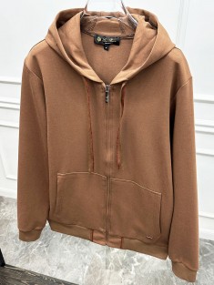 Мужская кофта на молнии Loro Piana - Brown