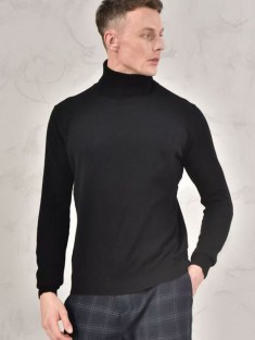 Мужская водолазка Loro Piana Premium - Black