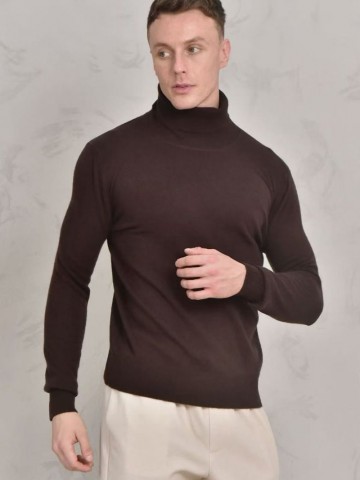 Мужская водолазка Loro Piana Premium - Coffee