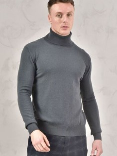 Мужская водолазка Loro Piana Premium - Dark Gray