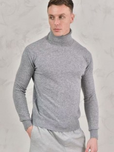Мужская водолазка Loro Piana Premium - Light Gray