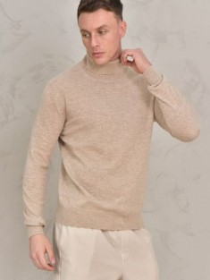 Мужская водолазка Loro Piana Premium - Light Tan