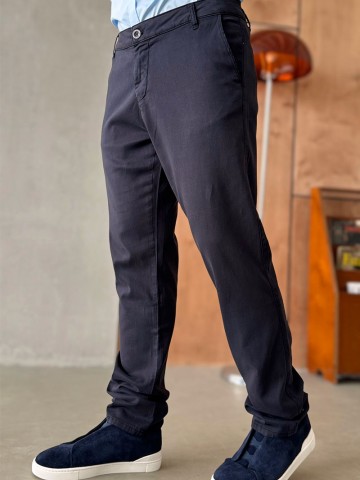 Мужские брюки Loro Piana тёмно-синего цвета