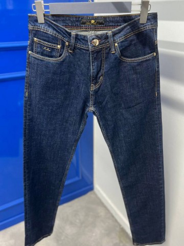 Мужские джинсы тёмно-синего цвета Loro Piana batal