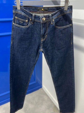 Мужские джинсы тёмно-синего цвета Loro Piana straight