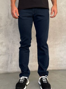 Мужские джинсы тёмно-синего цвета Loro Piana straight fit