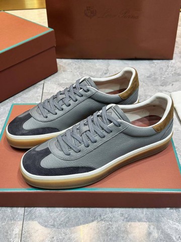 Мужские кожаные кроссовки Loro Piana Tennis Walk