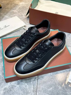 Мужские кожаные кроссовки Loro Piana Tennis Walk