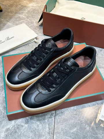 Мужские кожаные кроссовки Loro Piana Tennis Walk