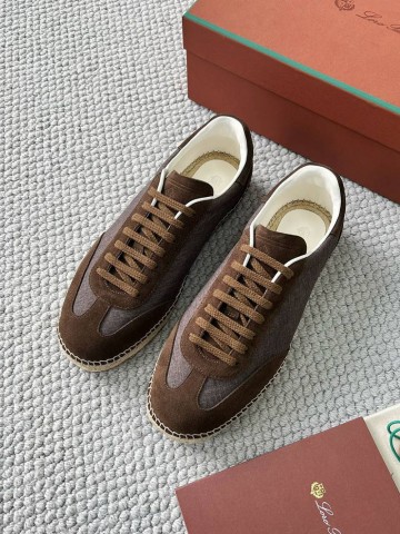 Мужские кроссовки Loro Piana Sea Tennis Walk - Brown