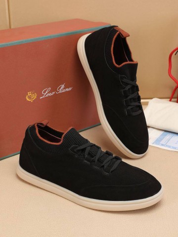 Мужские кроссовки Loro Piana Soho Walk - Black