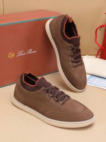 Мужские кроссовки Loro Piana Soho Walk - Brown