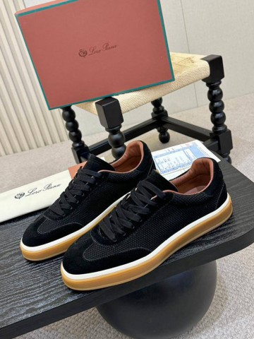 Мужские кроссовки Loro Piana Tennis Walk - Black