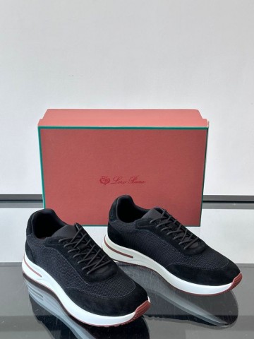 Мужские кроссовки Loro Piana Week End Walk - Black