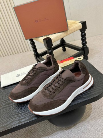 Мужские кроссовки Loro Piana Week End Walk - Brown