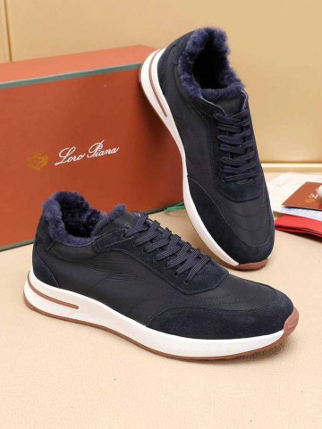 Кроссовки с мехом Loro Piana Week End Walk Evo