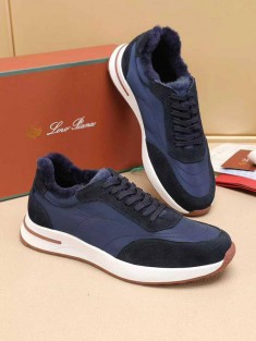 Кроссовки с мехом Loro Piana Week End Walk Evo