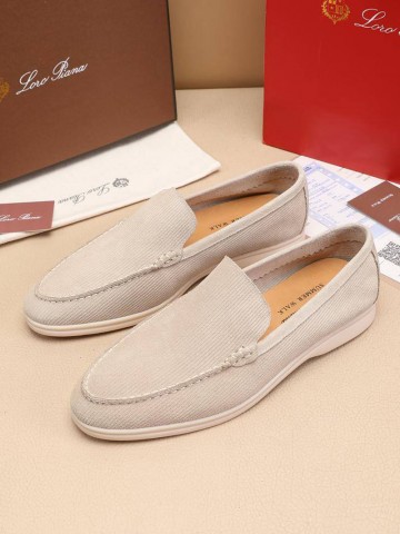 Мужские лоферы Loro Piana Summer Walk - Beige