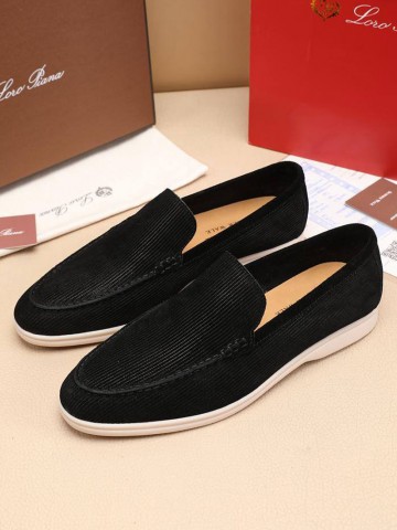 Мужские лоферы Loro Piana Summer Walk - Black