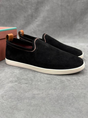 Мужские лоферы Loro Piana Venice Walk - Black