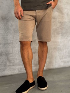 Мужские шорты Loro Piana бежевого цвета